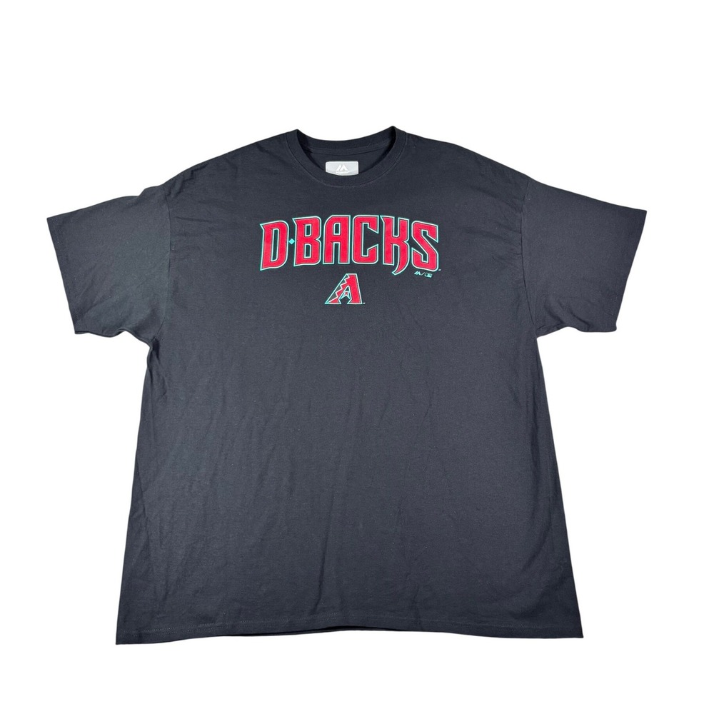 Majestic Arizona Diamondbacks T-Shirt Mens 2XL Black MLB D-Backs Graphic Tee NEW